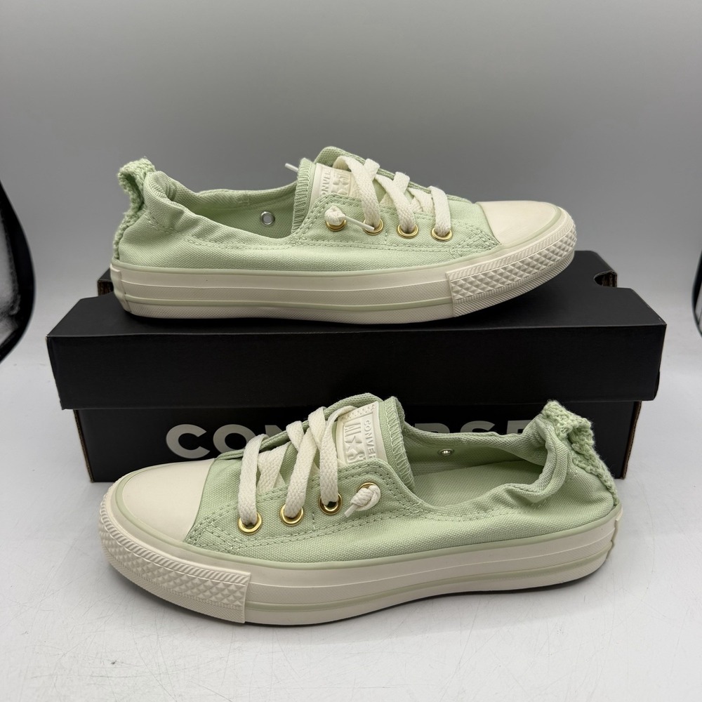 Converse Shoreline Slip On Shoes Womens Size 7 Surplus Mint Sneakers A14969F